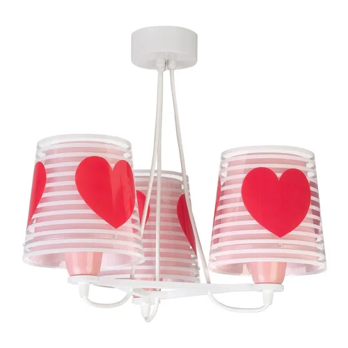 SUSPENSION 3 LUMIÈRES LIGHT FEELING ROSE