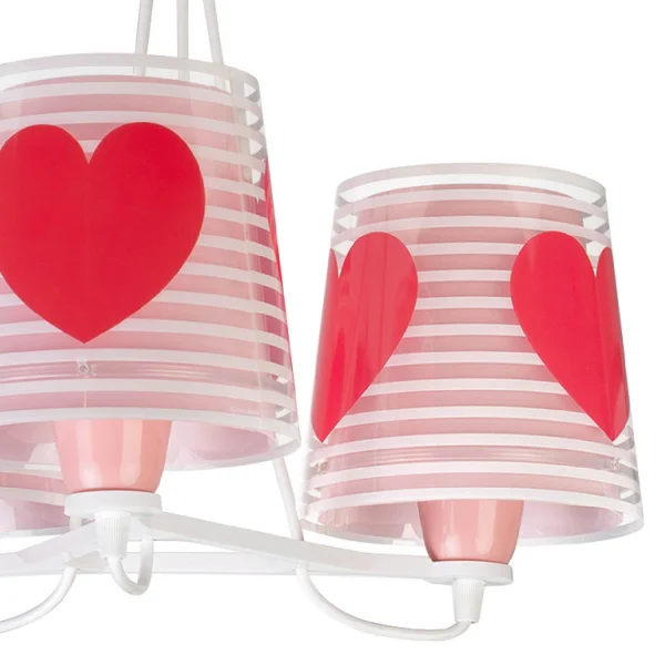 SUSPENSION 3 LUMIÈRES LIGHT FEELING ROSE