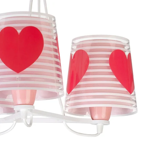 SUSPENSION 3 LUMIÈRES LIGHT FEELING ROSE