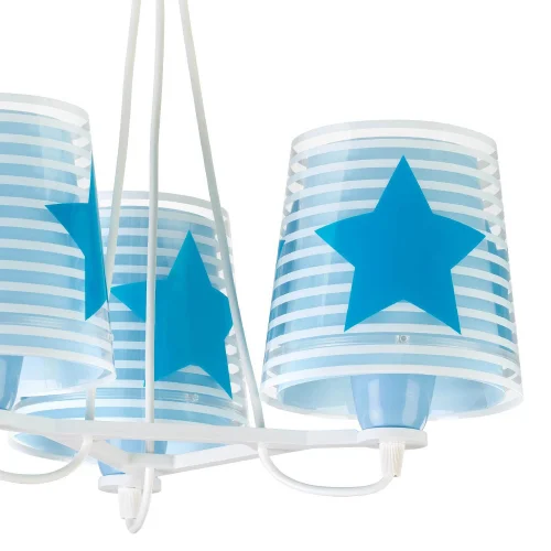 SUSPENSION 3 LUMIÈRES LIGHT FEELING BLEU