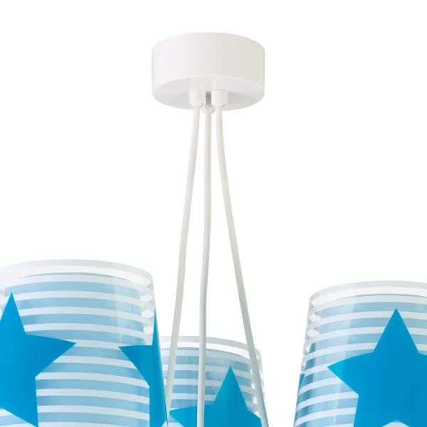 SUSPENSION 3 LUMIÈRES LIGHT FEELING BLEU