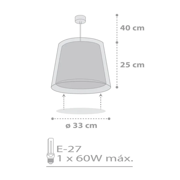 SUSPENSION LIGHT FEELING GRIS