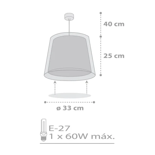 SUSPENSION LIGHT FEELING GRIS