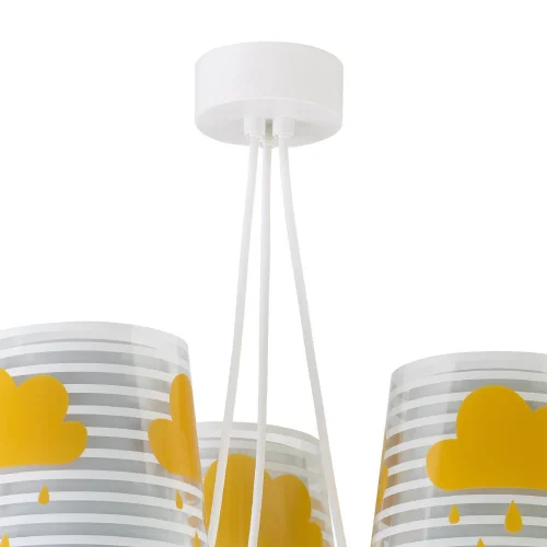 SUSPENSION 3 LUMIÈRES LIGHT FEELING GRIS