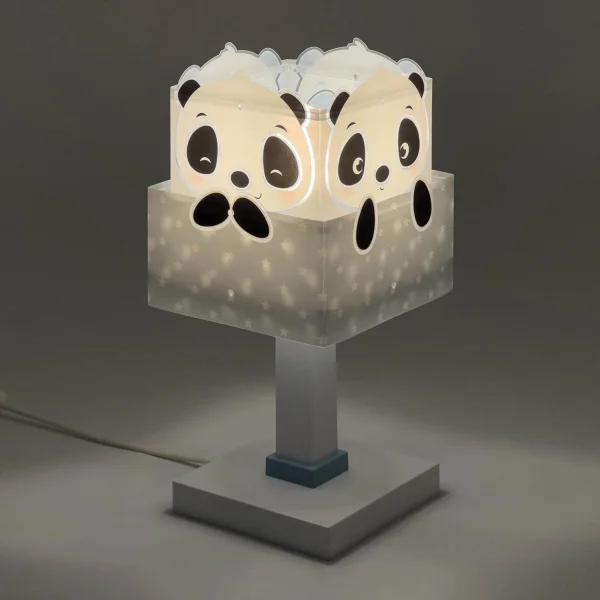LAMPE DE TABLE PANDA BLEU