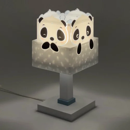 LAMPE DE TABLE PANDA BLEU
