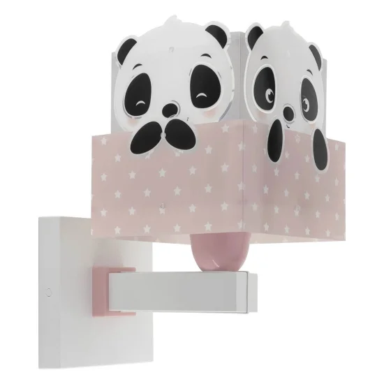 APPLIQUE MURALE PANDA ROSE 2