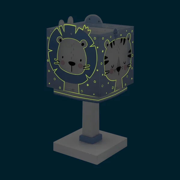 LAMPE DE TABLE BABY JUNGLE BLEU