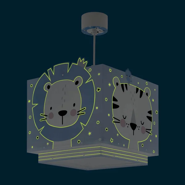 SUSPENSION BABY JUNGLE BLEU