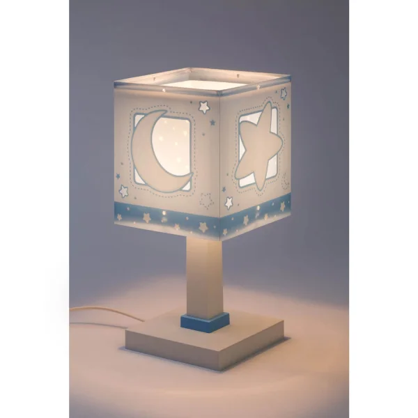 LAMPE DE TABLE LUNA BLEU