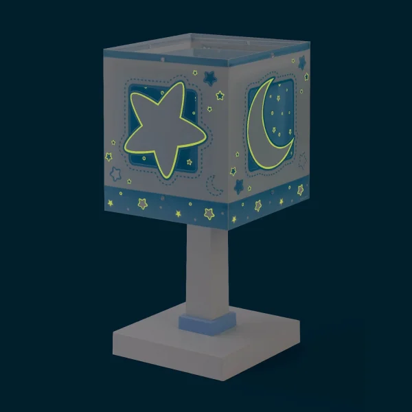 LAMPE DE TABLE LUNA BLEU