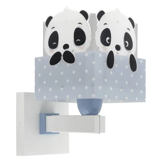APPLIQUE MURALE PANDA BLEU 2