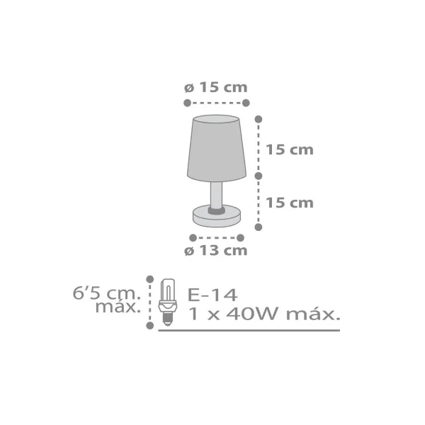 LAMPE DE TABLE STAR LIGHT BLANC