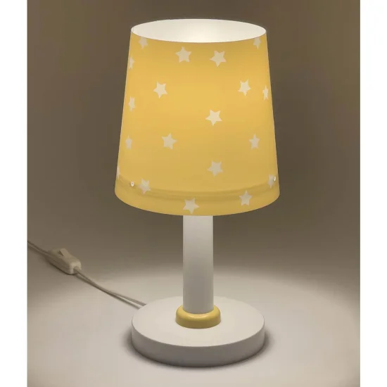 LAMPE DE TABLE STAR LIGHT JAUNE 2