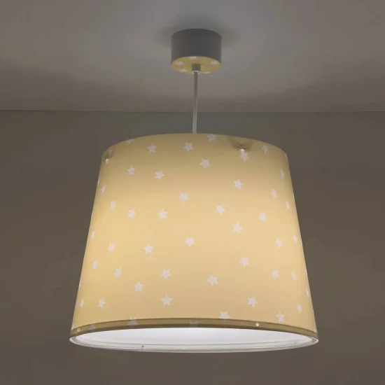 SUSPENSION STAR LIGHT JAUNE 2