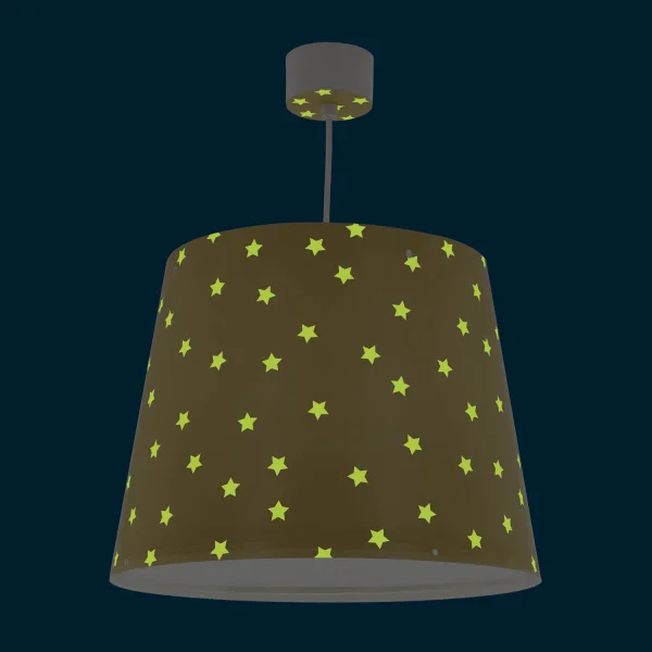 SUSPENSION STAR LIGHT JAUNE