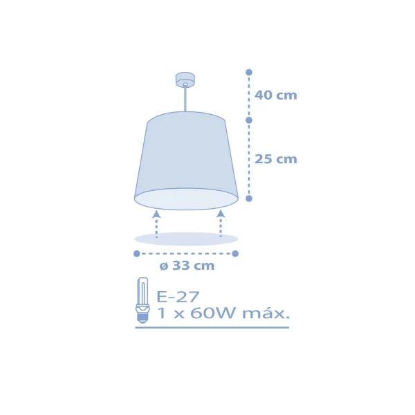 SUPENSION STAR LIGHT BLEU