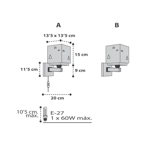 APPLIQUE MURALE HELLO LITTLE