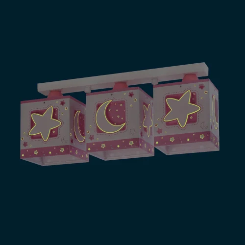 PLAFONNIER 3 LUMIÈRES LUNA ROSE