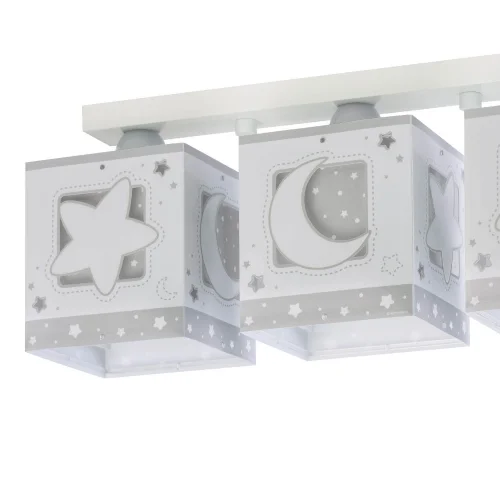 PLAFONNIER 3 LUMIÈRES LUNA GRIS