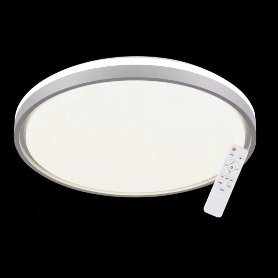 PLAFONNIER LED 58W RÉGLABLE BLANC ARGENT CIRCULAIRE TELLUS 2