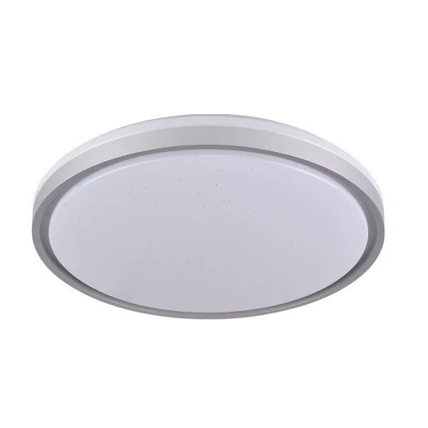PLAFONNIER LED 58W RÉGLABLE BLANC ARGENT CIRCULAIRE TELLUS