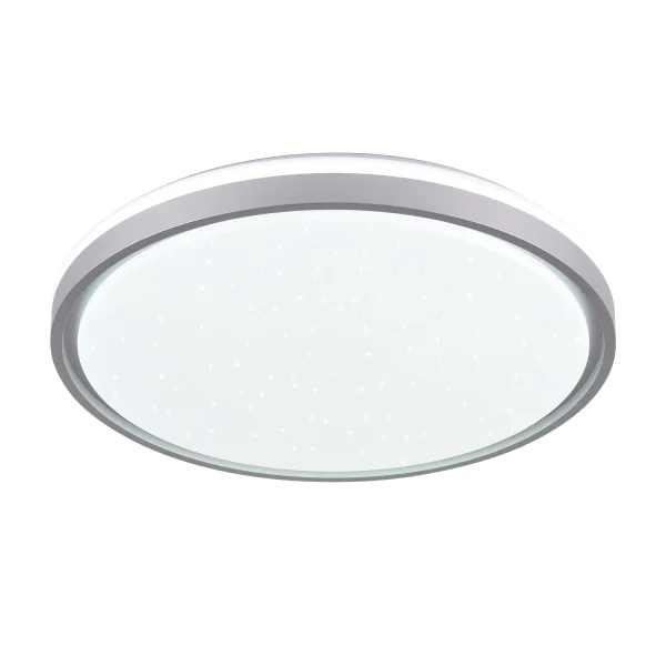 PLAFONNIER LED 58W RÉGLABLE BLANC ARGENT CIRCULAIRE TELLUS