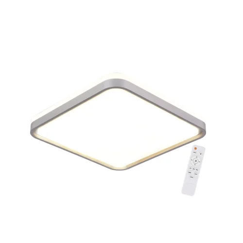 PLAFONNIER LED 58W RÉGLABLE BLANC ARGENTÉ CARRÉ TELLUS