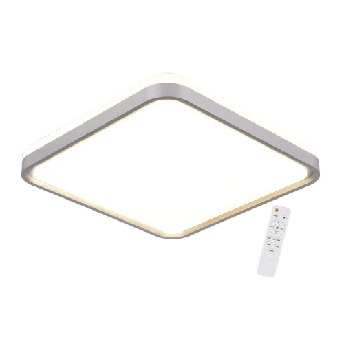 PLAFONNIER LED 78W RÉGLABLE BLANC ARGENT CARRÉ TELLUS