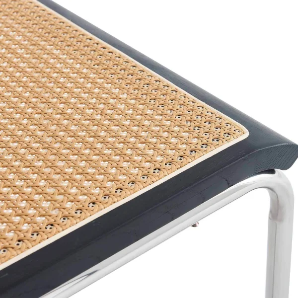 CHAISE WEBSTER ROTIN NOIR PL