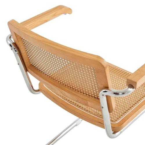 FAUTEUIL WEBSTER DROIT EN ROTIN NATUREL
