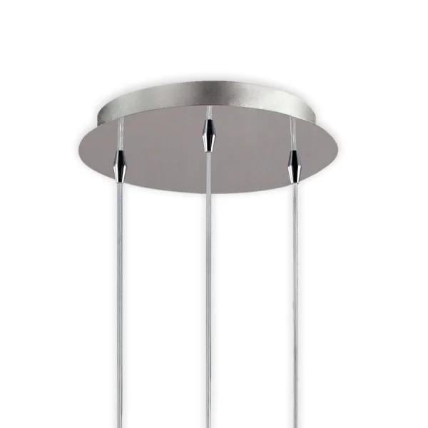 SUSPENSION 3 LUMIÈRES ABAT-JOUR COMBINÉES Ø38 NOLINA