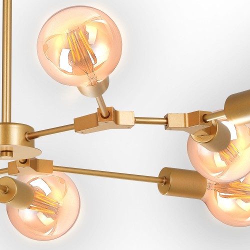 LAMPE DE PLAFOND AUREL 9 LUMIÈRES D’OR