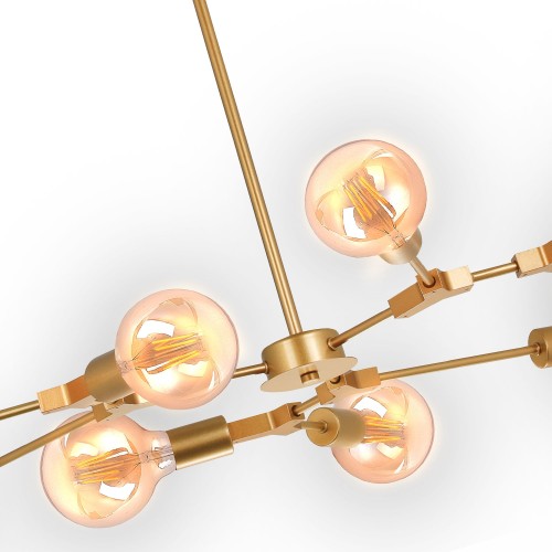 LAMPE DE PLAFOND AUREL 9 LUMIÈRES D’OR