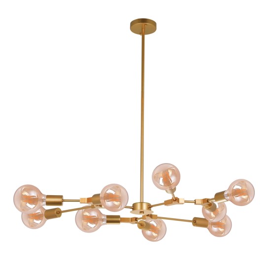 LAMPE DE PLAFOND AUREL 9 LUMIÈRES D’OR 2