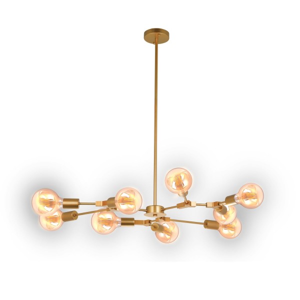 LAMPE DE PLAFOND AUREL 9 LUMIÈRES D’OR