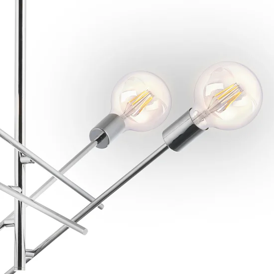 SUSPENSION RIGEL 4 LUMIÈRES CHROME 2