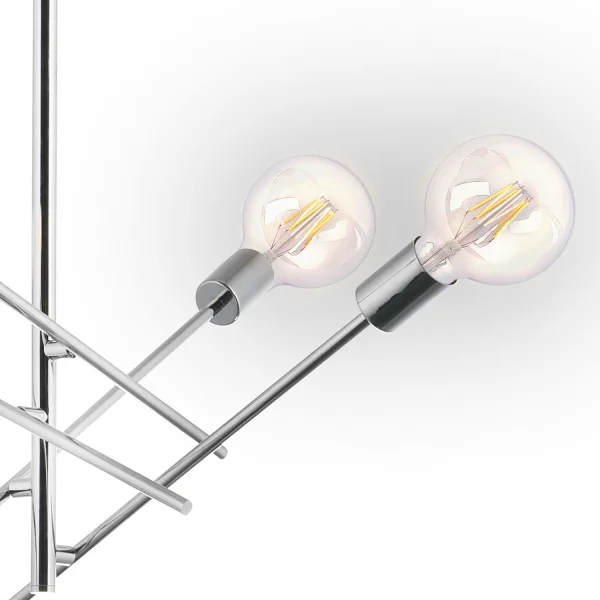 SUSPENSION RIGEL 4 LUMIÈRES CHROME SUSPENSION RIGEL 4 LUMIÈRES CHROME