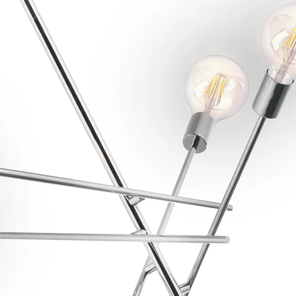 SUSPENSION RIGEL 4 LUMIÈRES CHROME SUSPENSION RIGEL 4 LUMIÈRES CHROME