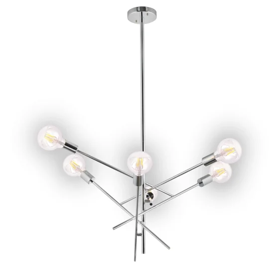SUSPENSION RIGEL 6 LUMIÈRES CHROME