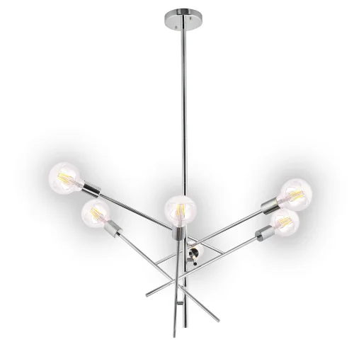 SUSPENSION RIGEL 6 LUMIÈRES CHROME SUSPENSION RIGEL 6 LUMIÈRES CHROME