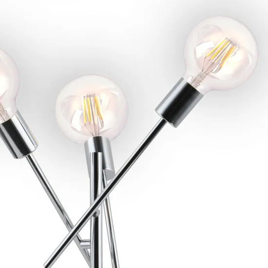 LAMPE DE TABLE RIGEL 3 LUMIÈRES CHROMÉES 2