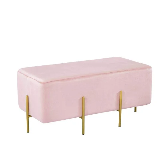 POUF RECTANGULAIRE ROSE WOLK