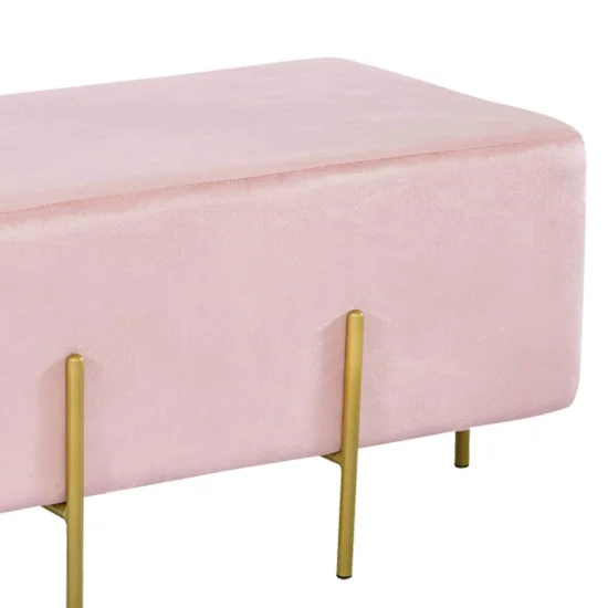 POUF RECTANGULAIRE ROSE WOLK 2