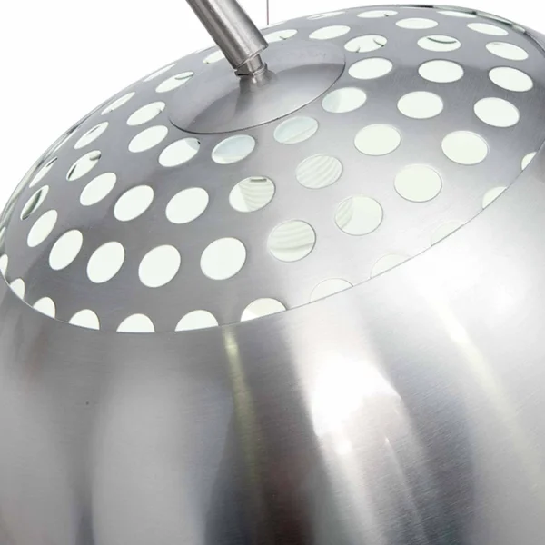 LÁMPARA DE PIE MÁRMOL NÍQUEL SATINADO OLMAR