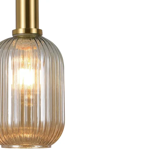 SUSPENSION 1 LUMIÈRE AVEC ABAT-JOUR AMBRE E27 SHELBY