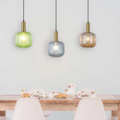 LÁMPARA DE TECHO 1 LUZ TULIPA VERDE Ø20 E27 SHELBY LÁMPARA DE TECHO 1 LUZ TULIPA VERDE Ø20 E27 SHELBY