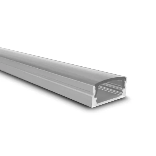 PROFIL EN ALUMINIUM POUR BANDE À LED EN SURFACE AVEC COUVERCLE TRANSPARENT 17x7mm