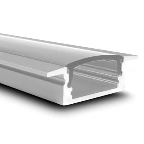 PROFIL EN ALUMINIUM POUR BANDE À LED ENCASTRÉE AVEC COUVERCLE TRANSPARENT 7x7,2mm