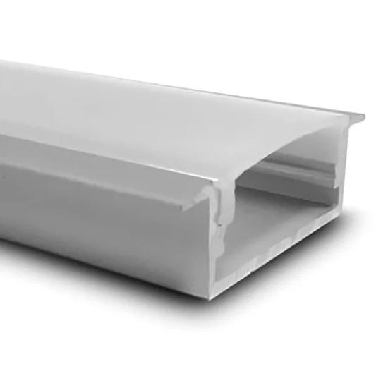 PROFIL EN ALUMINIUM POUR DOUBLE BANDE ENCASTRÉE BANDES À LED 23,5x9,7mm 2